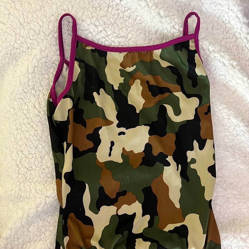 Camo Pink Straps Rebecca’s Mom Leotard